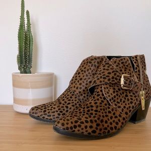 Dolce Vita Leopard Ankle Boots